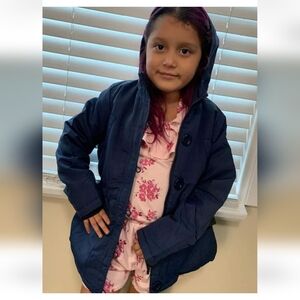 Navy Blue Kids Jacket 5-6 & 12-14 Pockets